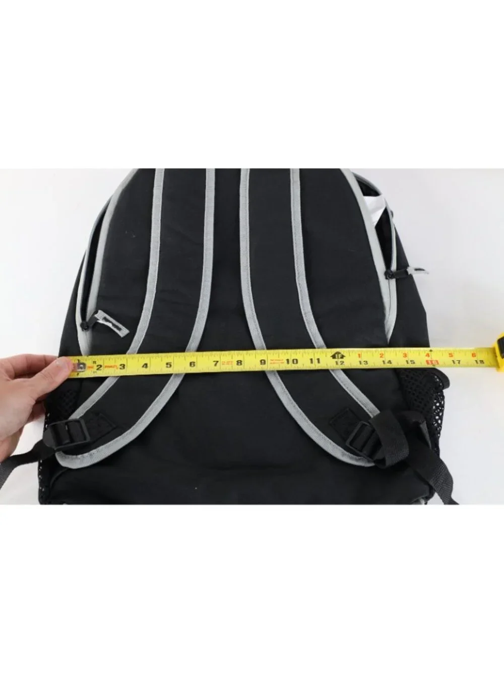 Vintage Franklin MLB Baseball Spell Out Backpack Book Bag Carry On Black